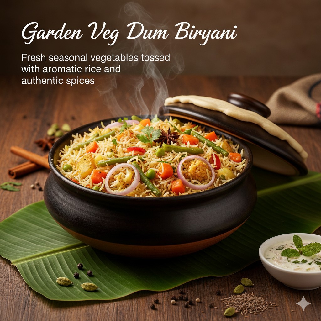 Garden Veg Dum Biryani